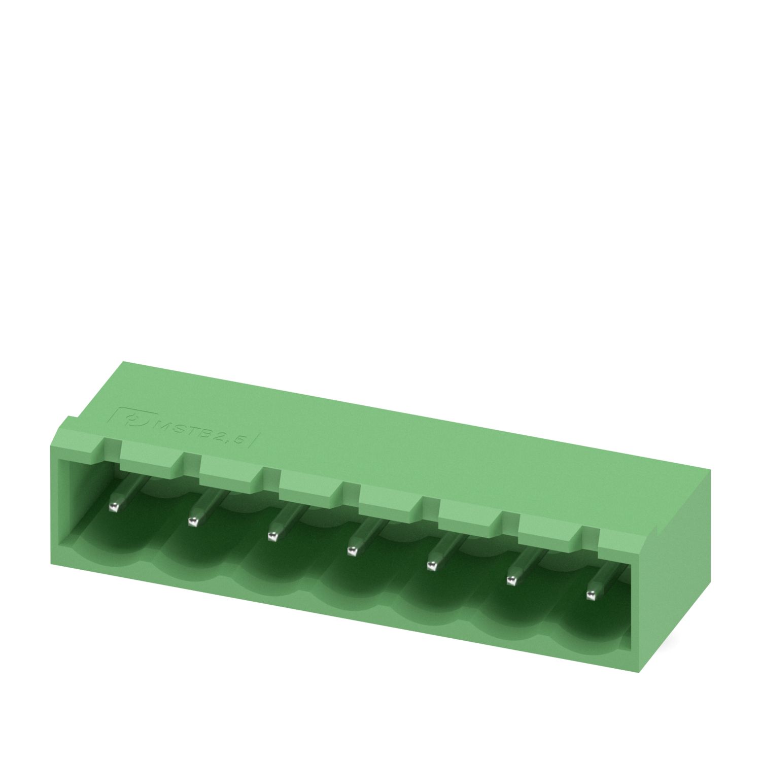 MSTBA 2.5/7-G-5.08 7 Pin Right Angle Closed Male Terminal Block (5.08mm PCB Header) image 1