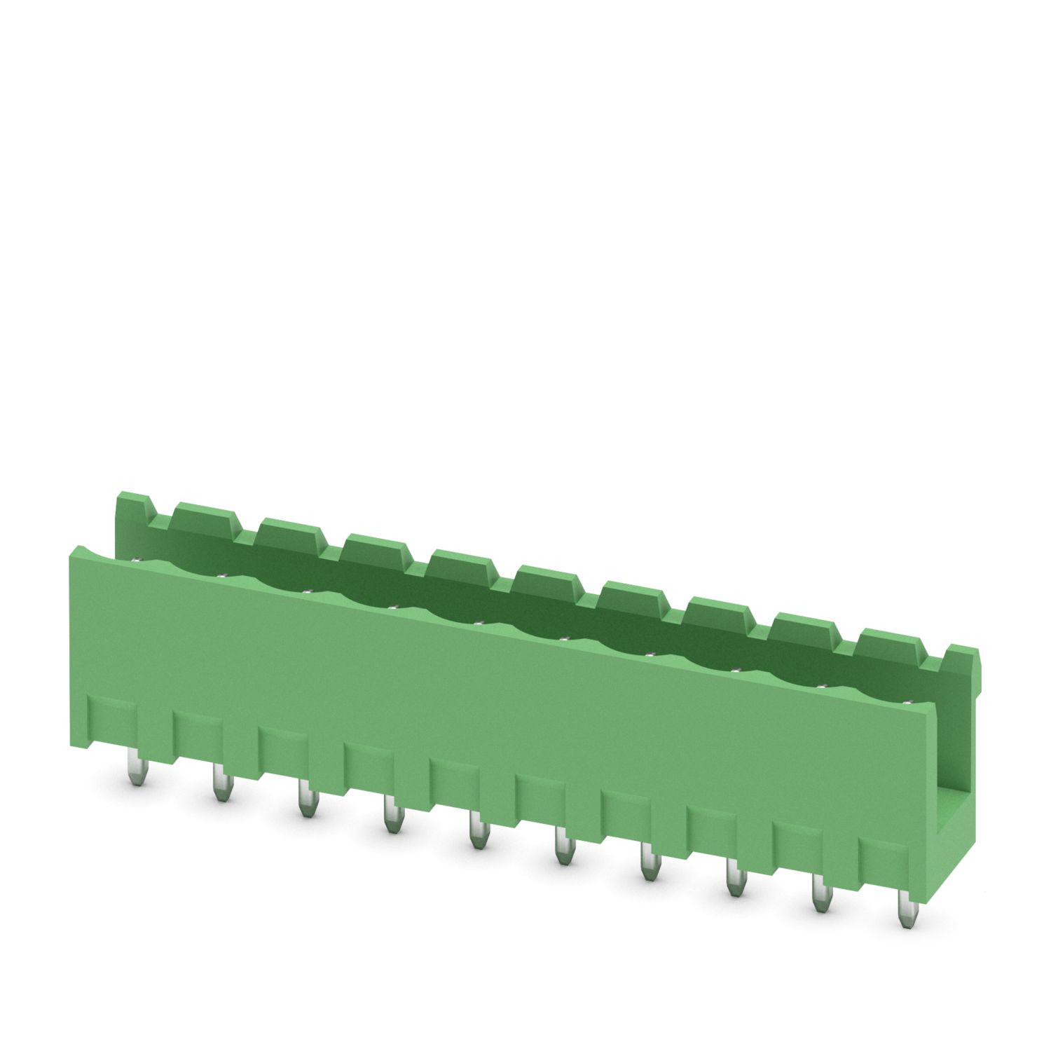 MSTBV 2.5/10-G-5.08 10 Pin Straight Open Male Terminal Block (5.08mm PCB Header) image 1