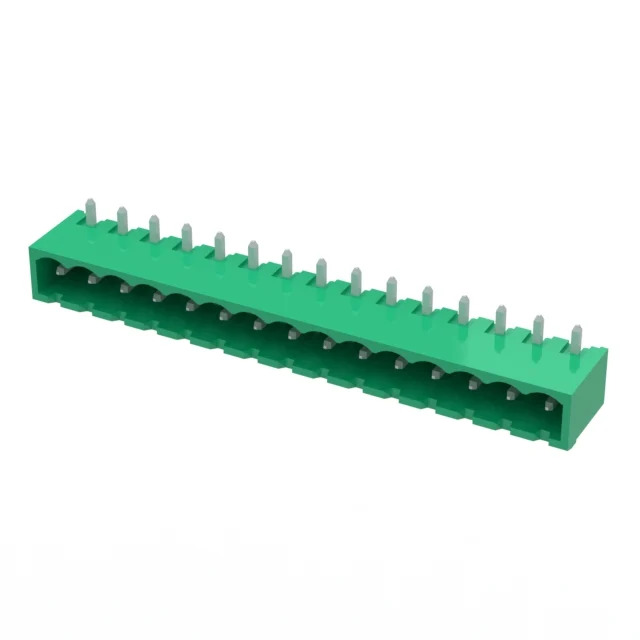 MSTB 2.5/15-G-5.08 15 Pin 5.08mm Right Angle Open Male PCB Terminal Block Connector (Pluggable Header Connector) image 1