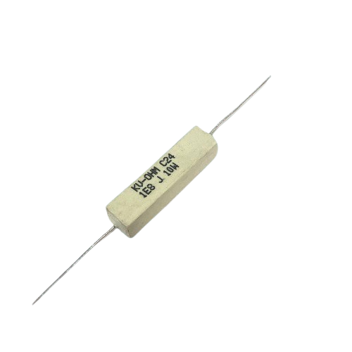 1.8 Ohm 10W 5% Axial Lead Ceramic Encased Wire Wound Resistor (Power Resistor, Through-Hole Mounting) image 1