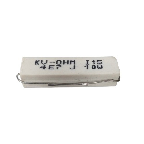 4.7E 10W 5% Axial Lead  Ceramic Encased White Wire Wound Resistors  image 1