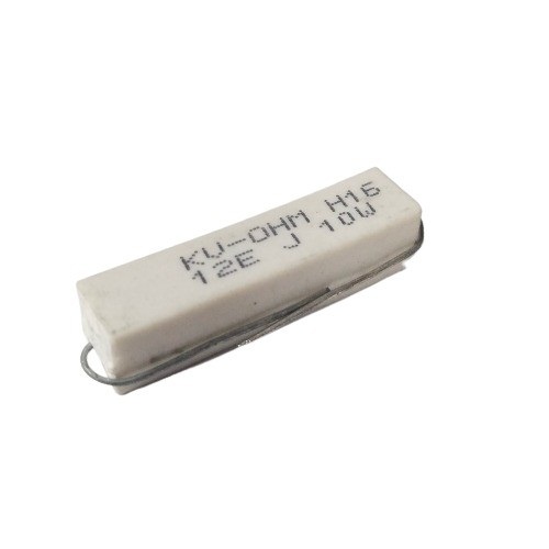 12 Ohm 10W 5% Axial Lead Ceramic Encased Wire Wound Resistor (Power Resistor) image 1