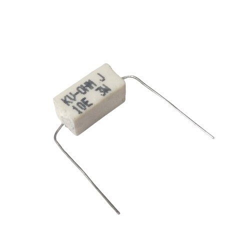 10 Ohm 3W 5% Axial Lead Ceramic Encased Wire Wound Resistor (Power Resistor) image 1