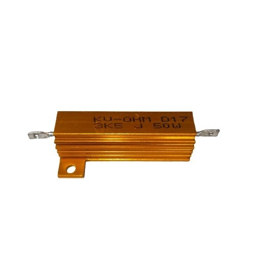 3.5K (3500 Ohm) 50W 5% Aluminium Housing Wirewound Resistor (Power Resistor) image 1