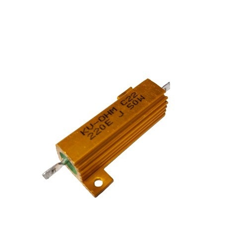 220 Ohm 50W 5% Aluminium Housing Wirewound Resistor (High Power Resistor) image 1