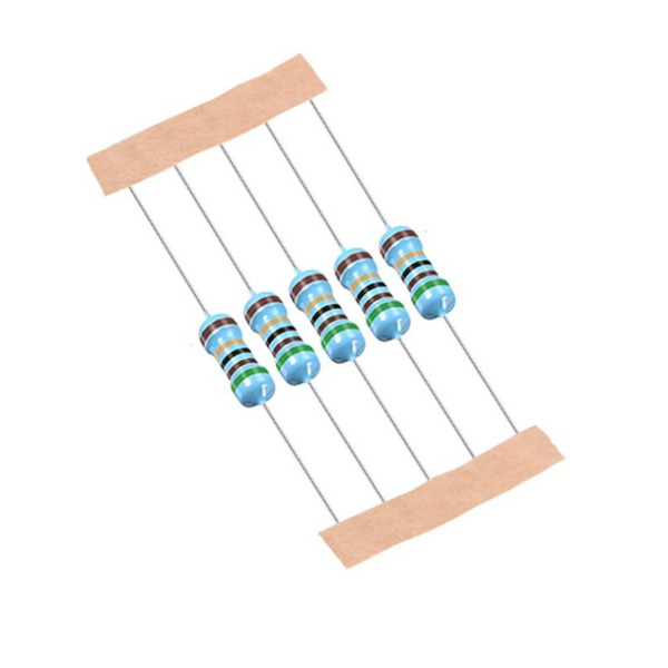 100 Ohm 1/4W 0.1% Metal Film Resistor (100E Ohm Precision Through Hole Resistor) image 1