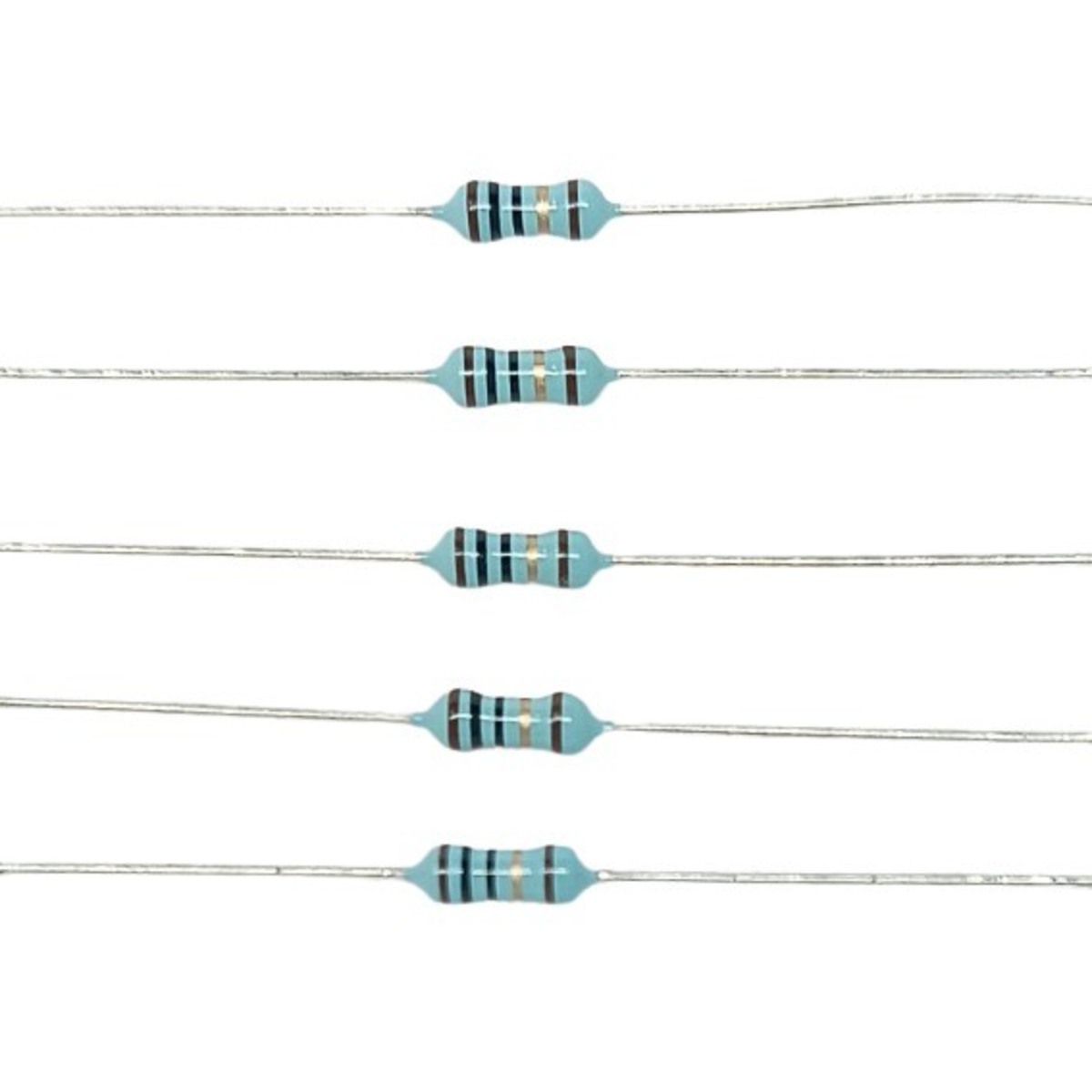 10 Ohm 1/4W 1% Metal Film Resistor (Precision Through Hole Resistor) image 1