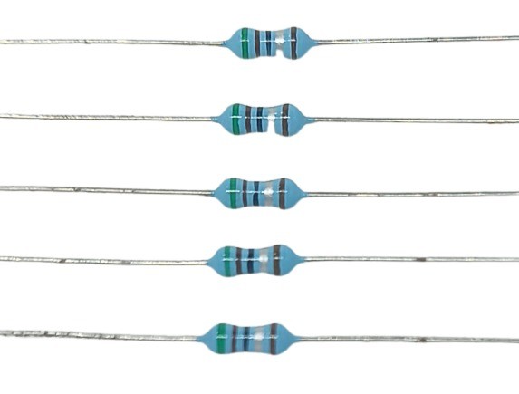 5.1E 1/4W 1% Metal Film Resistor  image 1