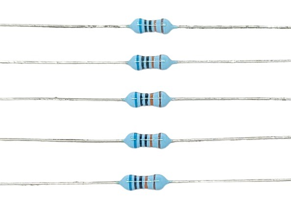 91K Ohm 1/4W 1% Metal Film Resistor  image 1