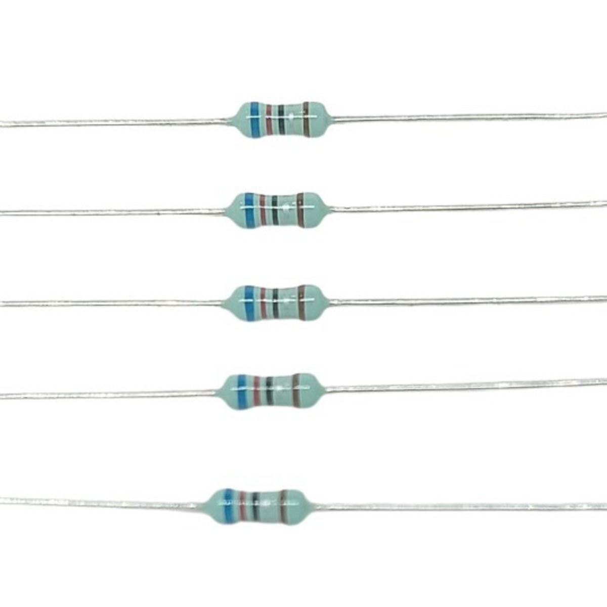 6.2 Ohm 1/4W 1% Metal Film Resistor (Precision Through Hole Resistor) image 1