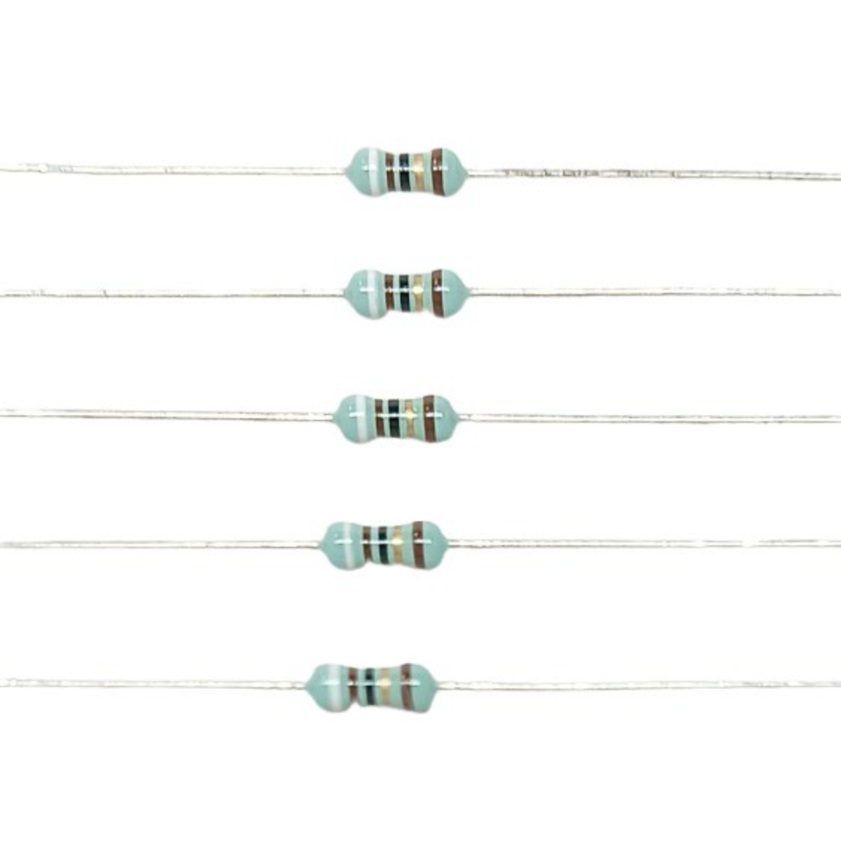 91 Ohm 1/4W 1% Metal Film Resistor (Precision Through Hole Resistor) image 1