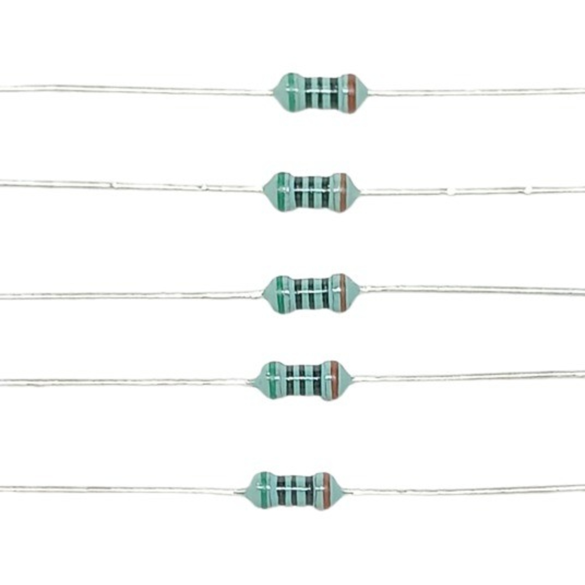 500 Ohm 1/4W 1% Metal Film Resistor (Precision Through Hole Resistor) image 1