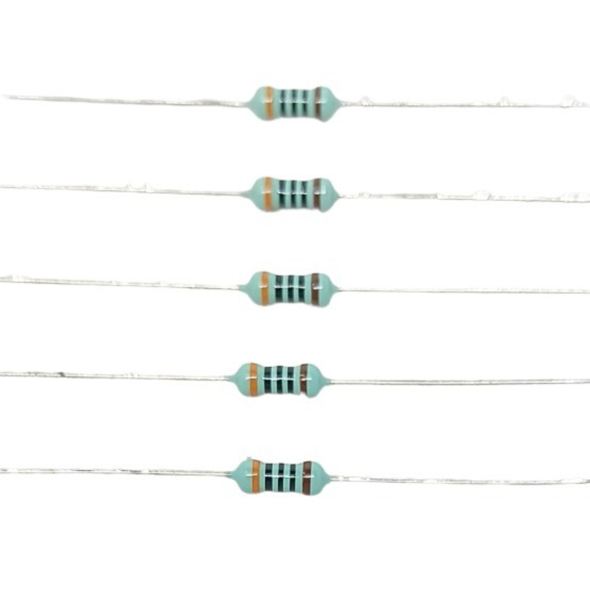 300 Ohm 1/4W 1% Metal Film Resistor (Precision Through Hole Resistor) image 1