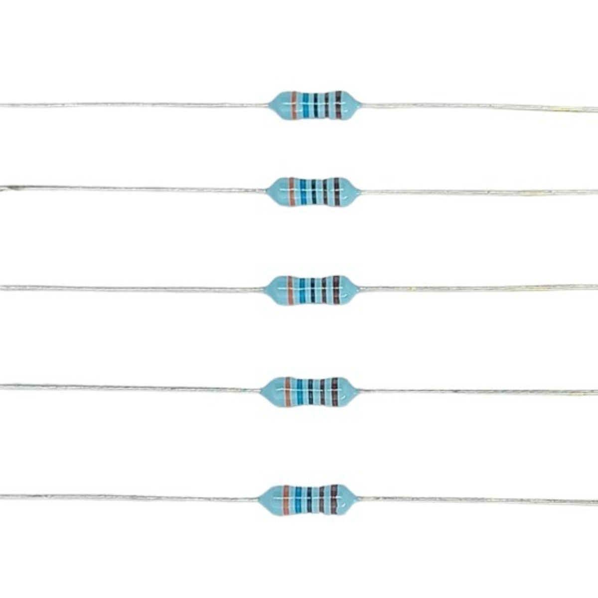3.6K Ohm 1/4W 1% Metal Film Resistor (Precision Through Hole Resistor) image 1