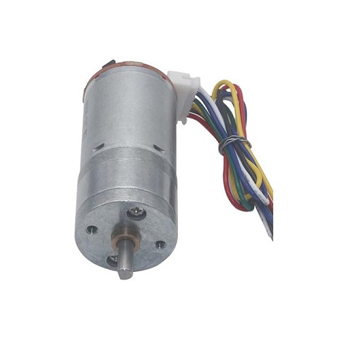 JGA25-370 12V 77RPM DC Reducer Gear Motor with Encoder image 4