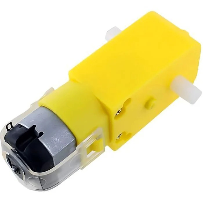 100RPM Dual Shaft Straight BO Motor DC Geared Motor (TT Motor for Robotics) image 1