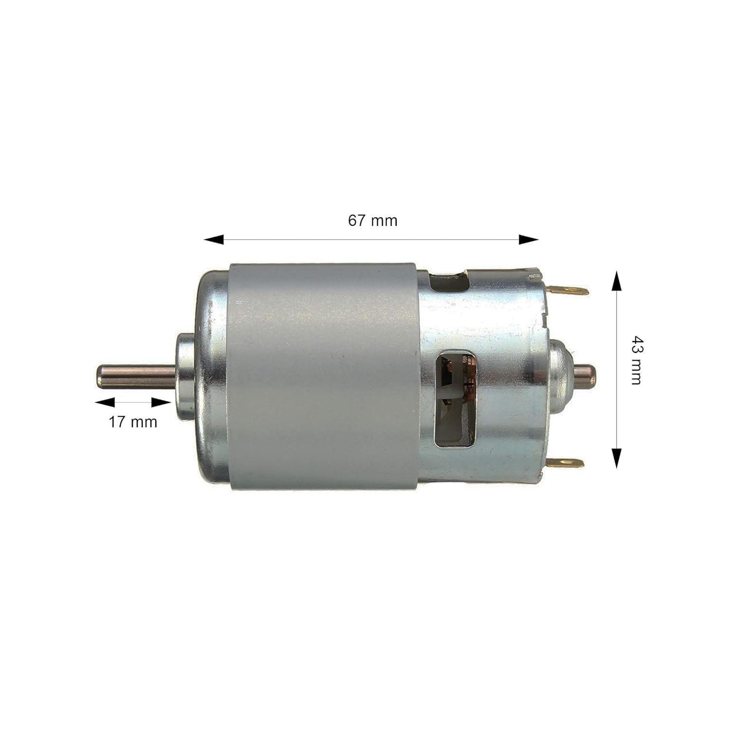 RS-775 12V High Torque DC Motor (Brushed DC Motor for Power Tools & DIY Projects) image 2