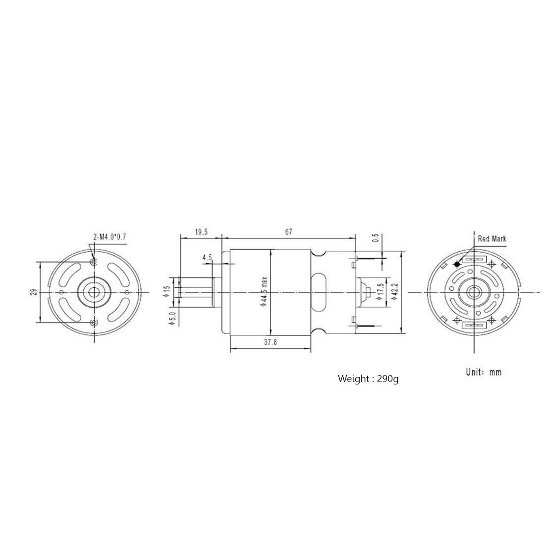 RS-775 12V High Torque DC Motor (Brushed DC Motor for Power Tools & DIY Projects) image 5