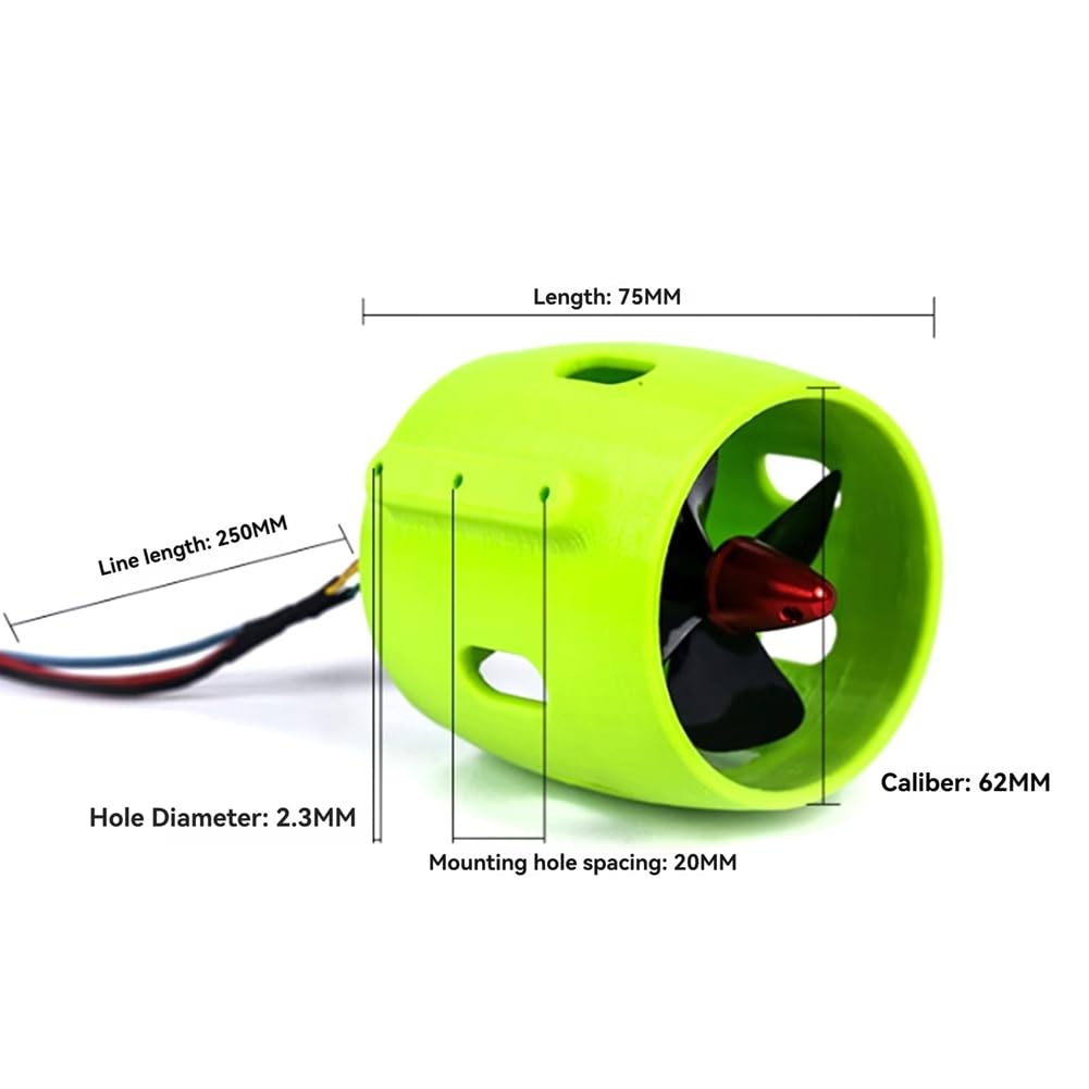 DC 12V-24V 20A Underwater Jet Boat 4 Blade CCW Thruster Motor (Waterproof Brushless Marine Propulsion Motor) image 3