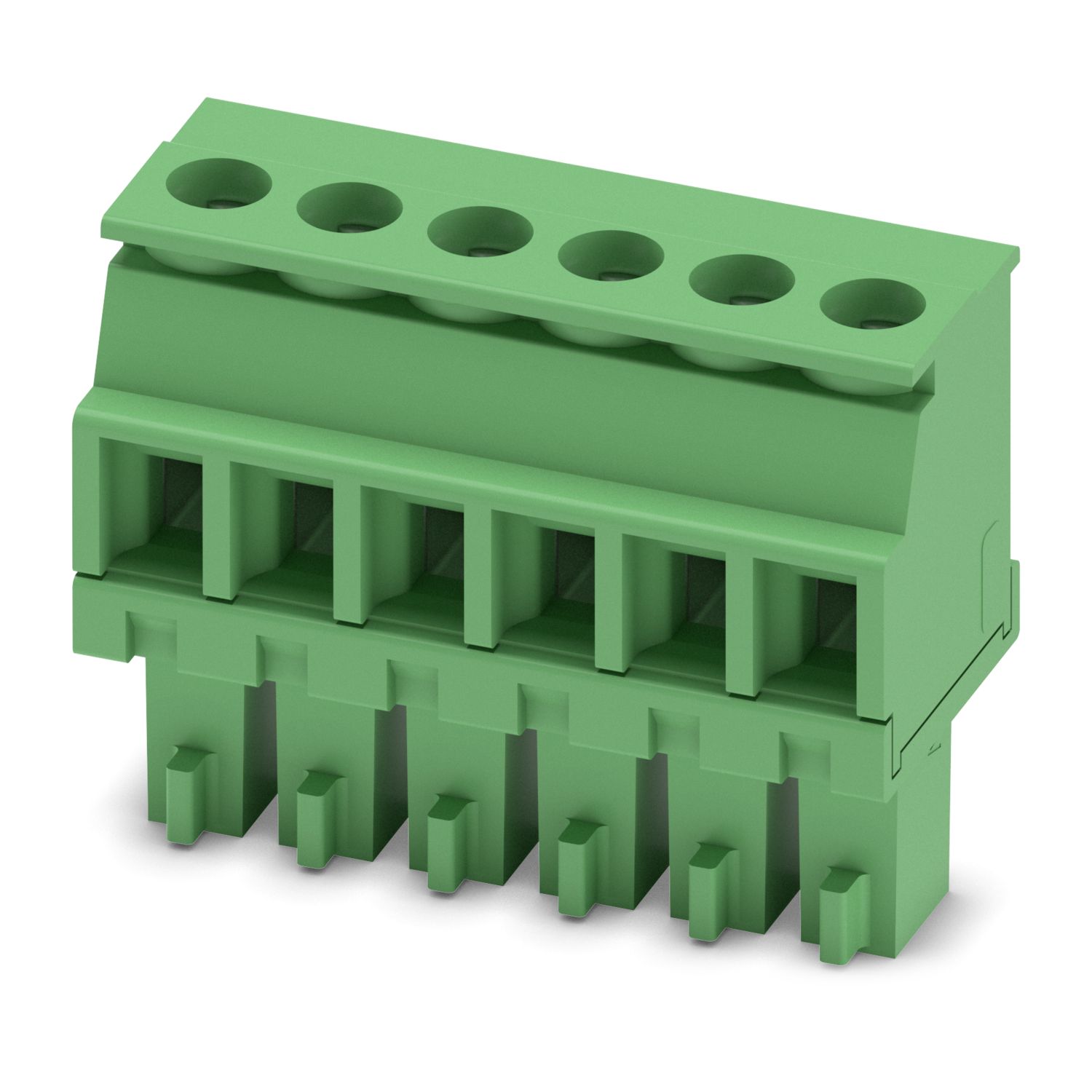 Phoenix MCVR 1.5/6-ST-3.81 6 Pin Female Connector (Pluggable Terminal Block, PCB Connector) image 1