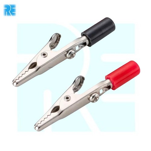 Alligator Clip Screw Type with Molded Handle Pair image 1