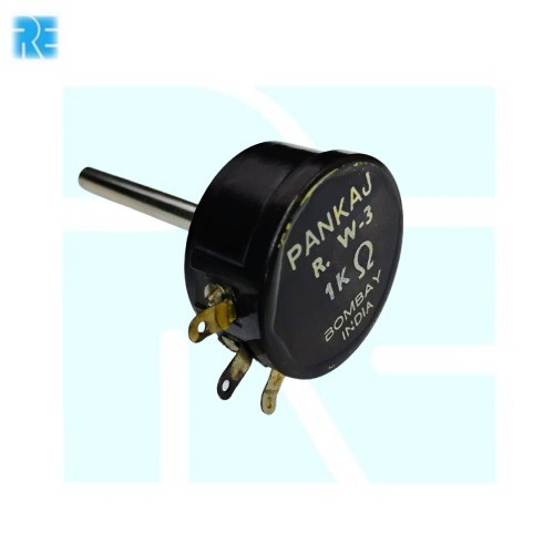 1K Ohm 3 Watt Wire Wound Potentiometer R.W-3 - 55MM Shaft image 1