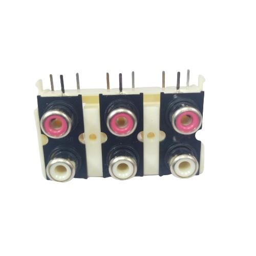 MX-194 6 Way RCA Female Connector PCB Mount image 1