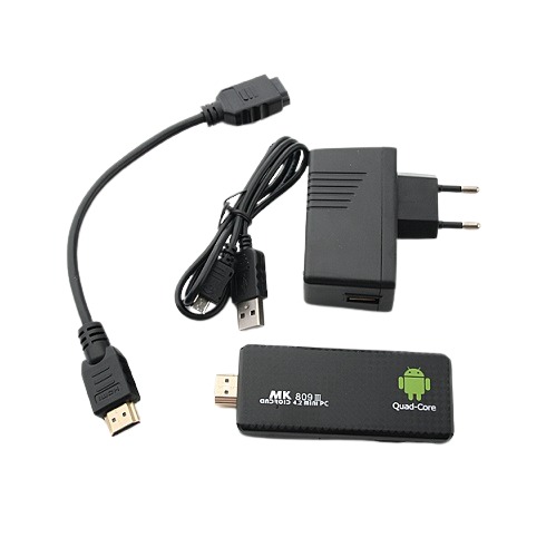 MK809 III Quad Core RK3188 Android TV Stick 2GB RAM 8GB ROM Bluetooth WiFi Mini PC Dongle Android 4.2.2 (HDMI Smart TV Box Media Streaming Device) image 1