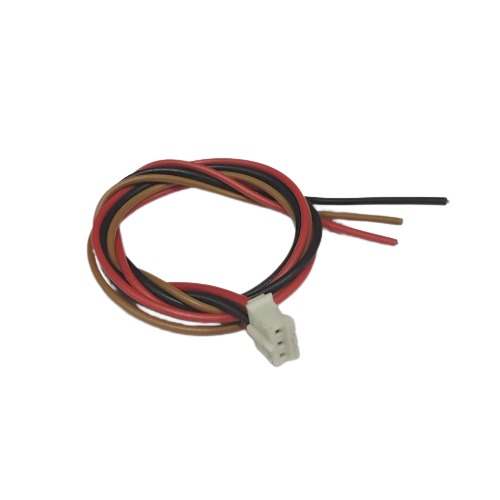 3 Pin White Relimate Female 201 One Side Open 2mm 300mm Length (Connector Wire Cable for PCB and Electronic Applications) image 1