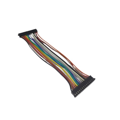 14 Pin Black 252 Relimate Female To Female 2.54mm 135mm Length (IDC Jumper Cable Connector Wire for PCB and Electronic Applications) image 1
