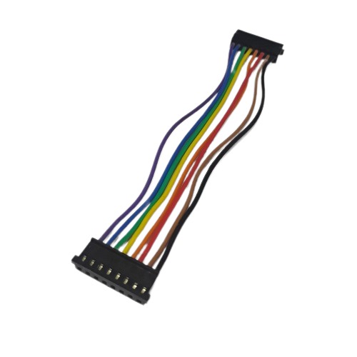 8 Pin Black 252 Relimate Female To Female 2.54mm 100mm Length (IDC Jumper Cable Connector Wire for PCB and Electronic Applications) image 2