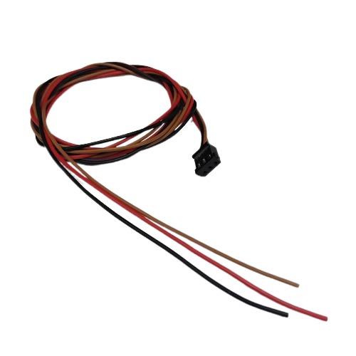 3 Pin Black Relimate Female 252 One Side Open 2.54mm 620mm Length (Jumper Wire Connector Cable for PCB and Electronic Projects) image 2