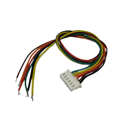 6 Pin Relimate Cable Connector Female 259 2.54mm Pitch With 300mm Cable (Female Connector Cable for PCB and Electronic Projects) image 1