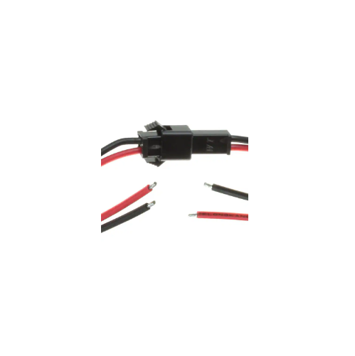 2 Pin Wire to Wire Black SM JST Hanging Connector Pair (2517/2518) 150mm Length (Male Female Inline Connector Cable for Power and Signal Applications) image 4
