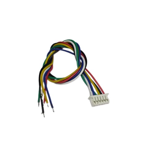 6 Pin White Relimate Straight Male Connector 1.25mm Pitch (PCB Header Connector for Wire to Board Applications) image 1