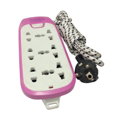 3 Universal Socket Extension Board with 1 Switch – 10A, 250V, 2 Meter 2-Pin Cable image 2