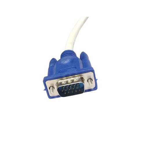 VGA Cable Male to Male HD15 Pin – 1.5 Meter (5 Feet) White image 3