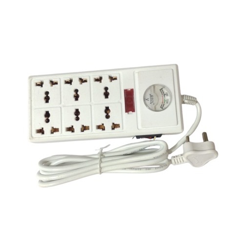 6 Universal Socket Extension Board with 1 Switch – 10A, 250V, 2 Meter 3-Pin Cable image 2