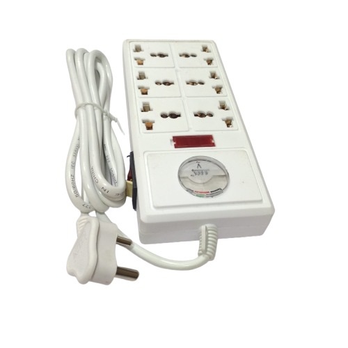 6 Universal Socket Extension Board with 1 Switch – 10A, 250V, 2 Meter 3-Pin Cable image 1
