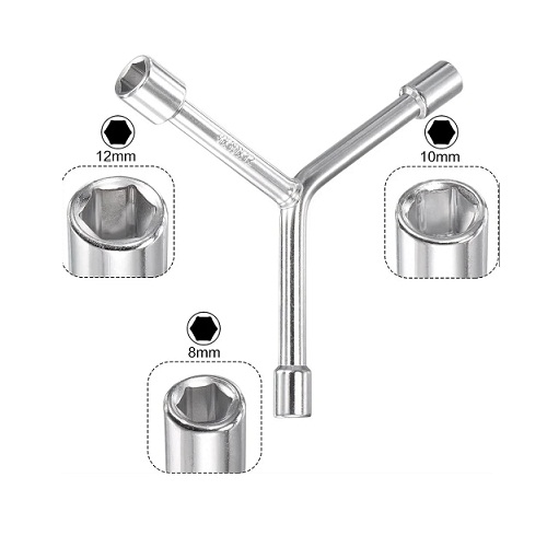 Y-Type 3-Way Hex Socket Wrench – 8mm × 10mm × 12mm image 2