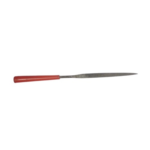 140mm Mini Flat File with Red Handle image 1