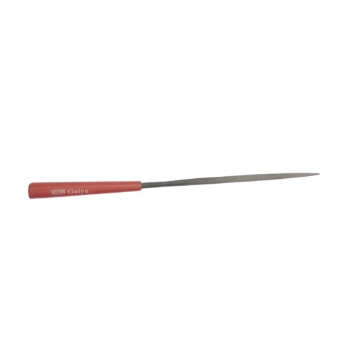 140mm Mini Square File with Red Handle image 1