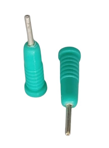 2 MM BANANA PLUG -Light Green Colour image 1
