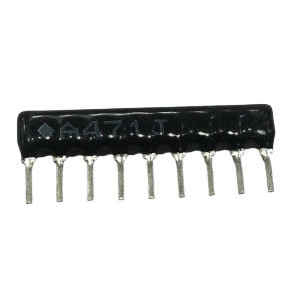 470 Ohm 9 Pin Resistor Network SIP (470E Single Inline Package Resistor Network) image 1