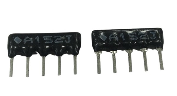 1.5K Ohm 5 PIN  Resistor Network SIP image 1