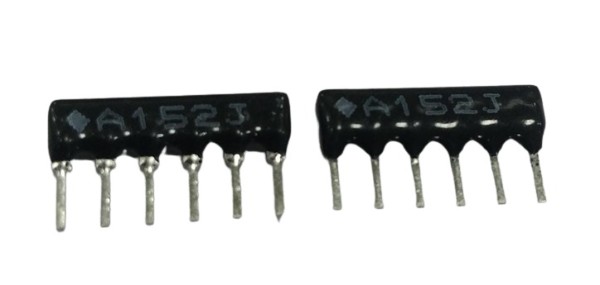 1.5K  Ohm 6 PIN Resistor Network SIP image 1