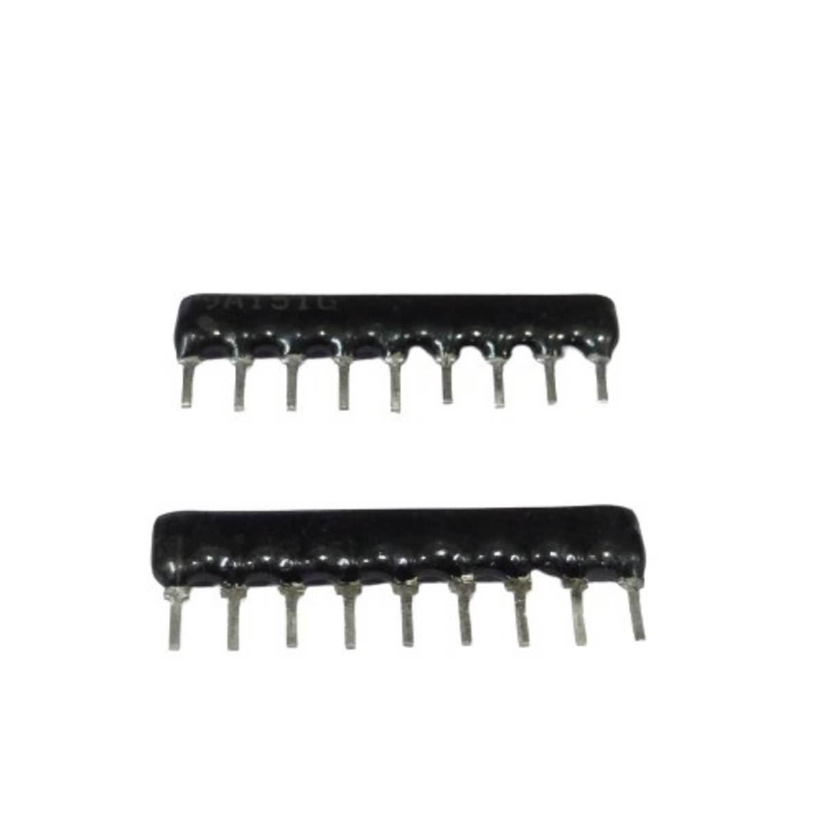 150 Ohm 9 Pin Resistor Network SIP (150E Single Inline Package Resistor Network) image 1