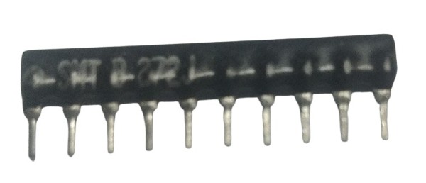 2.7K Ohm 10 PIN Resistor Network SIP  image 1