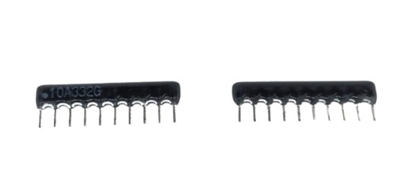 3.3K Ohm 10 PIN Resistor Network SIP image 1