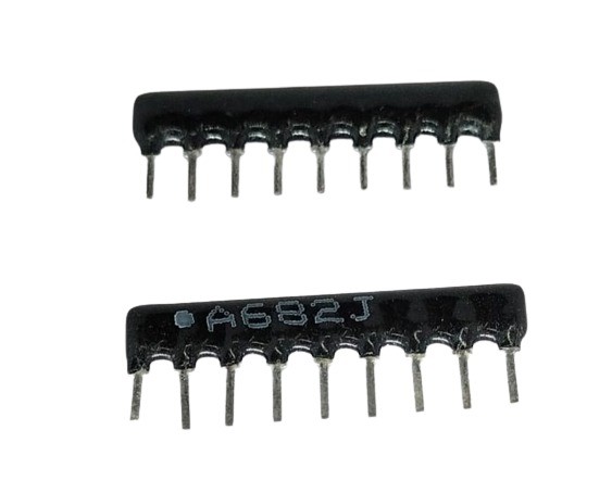 6.8K Ohm 9 PIN  Resistor Network SIP  image 1